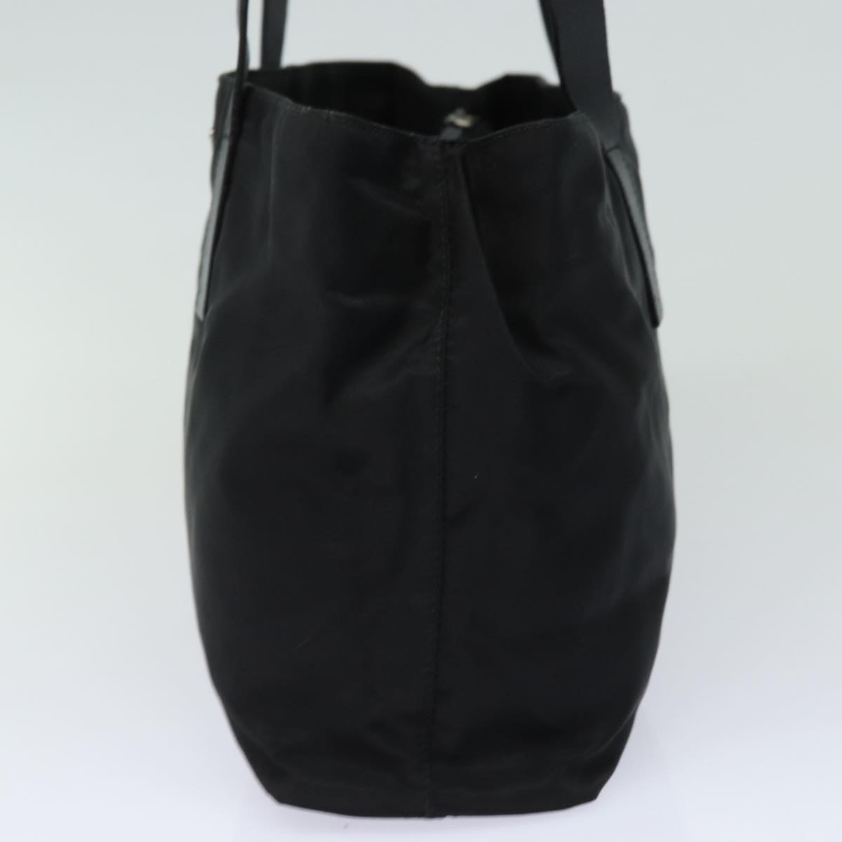 PRADA Tote Bag Nylon Black Auth 79362