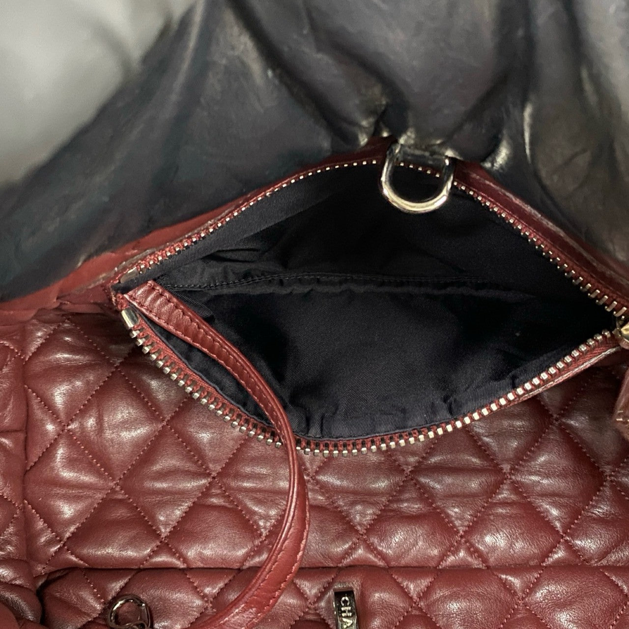 CHANEL Tote Bag lambskin black Cococoon