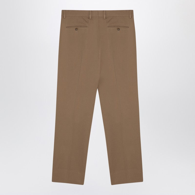 Gucci Beige Cotton Trousers Men