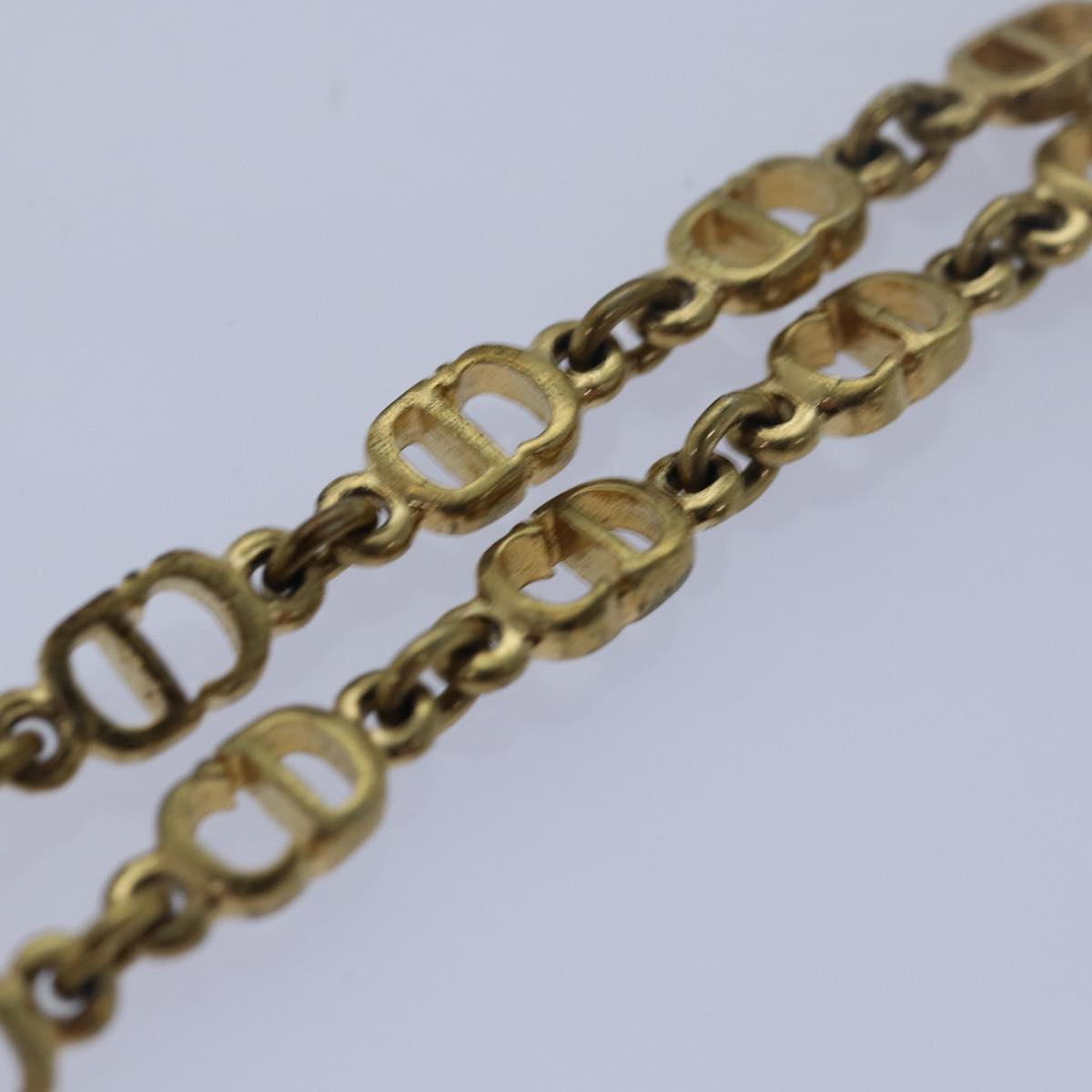 CHRISTIAN DIOR Bracelet Gold Auth 79777