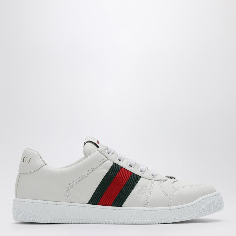 Gucci White Screener Low Sneaker Women