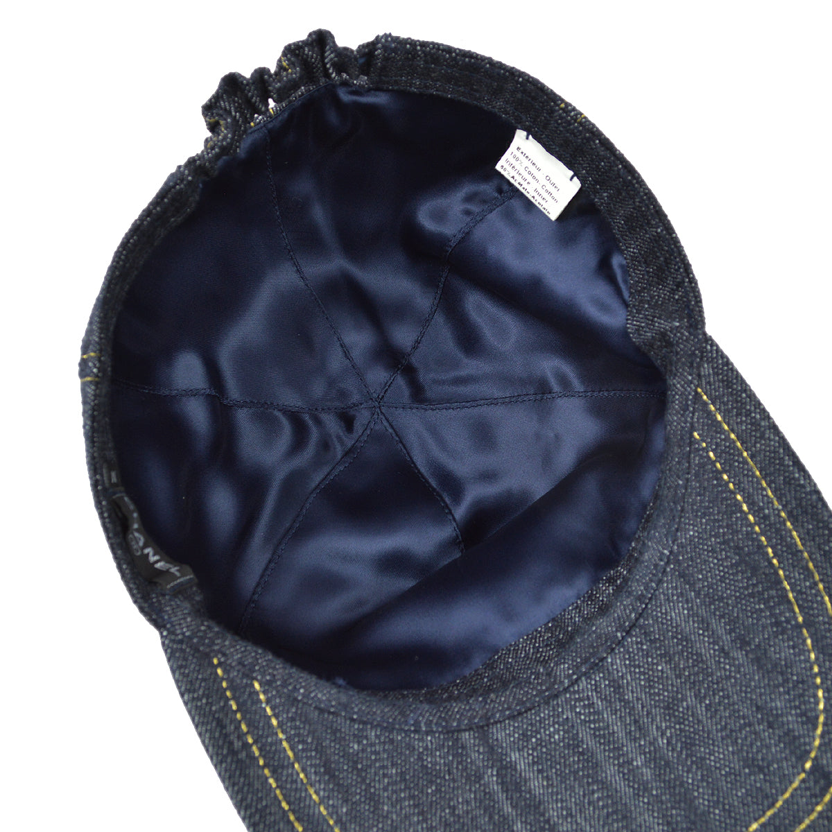 Chanel Indigo Denim Cap Hat Small Good #M