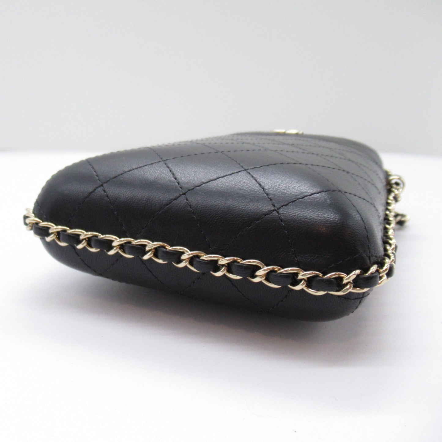 CHANEL Chain Pochette Chain Bag Chain Bag Ramble S Black Box