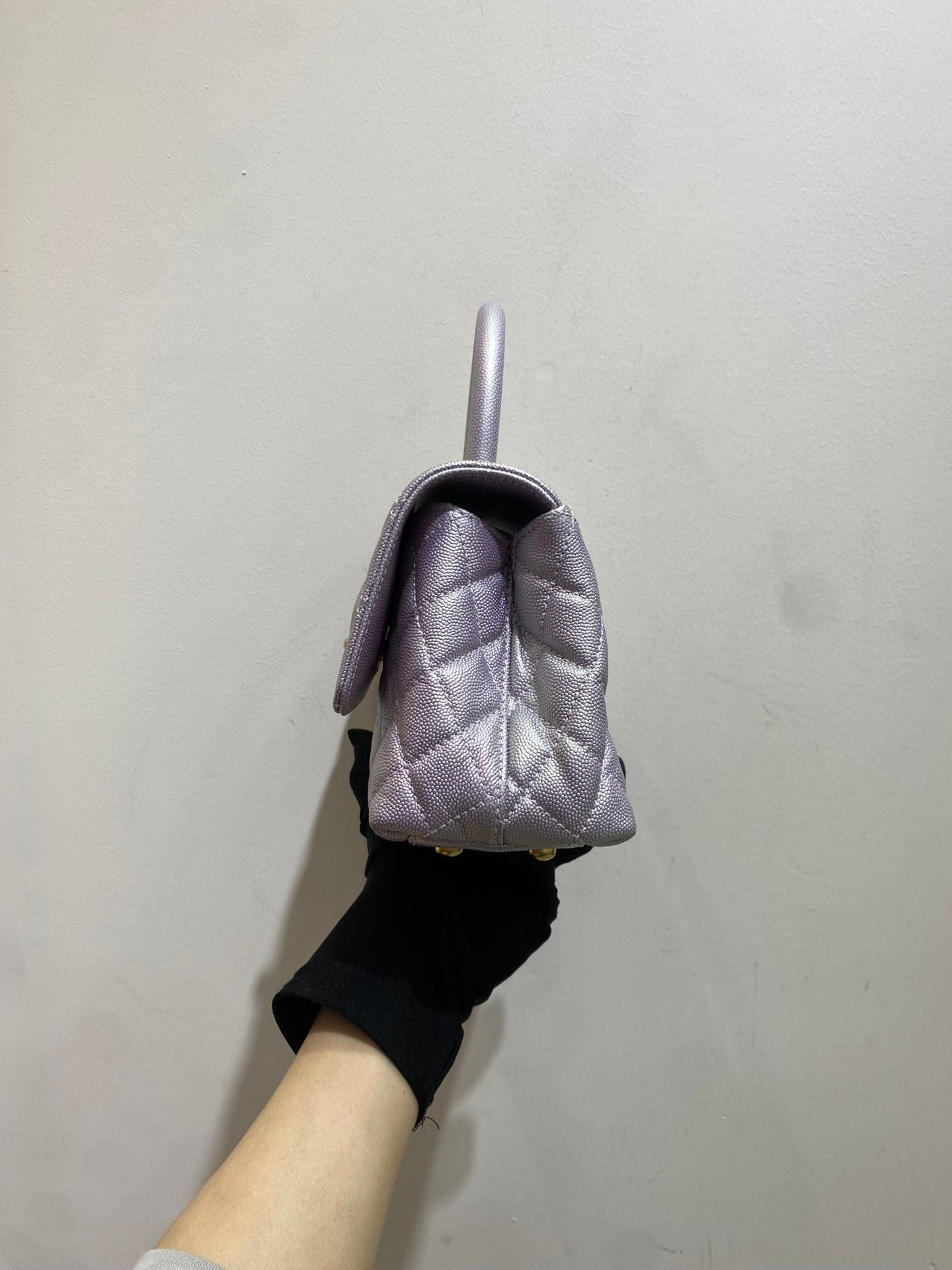 Chanel coco handle small 23cm purple 110265