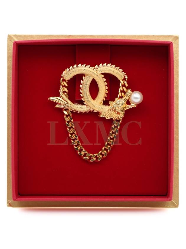 Dragon Brooch LUNAR NEW YEAR CC Logo Chanel