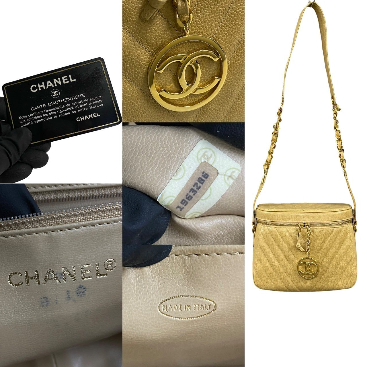 Chanel V Stitch Caviar Shoulder Bag