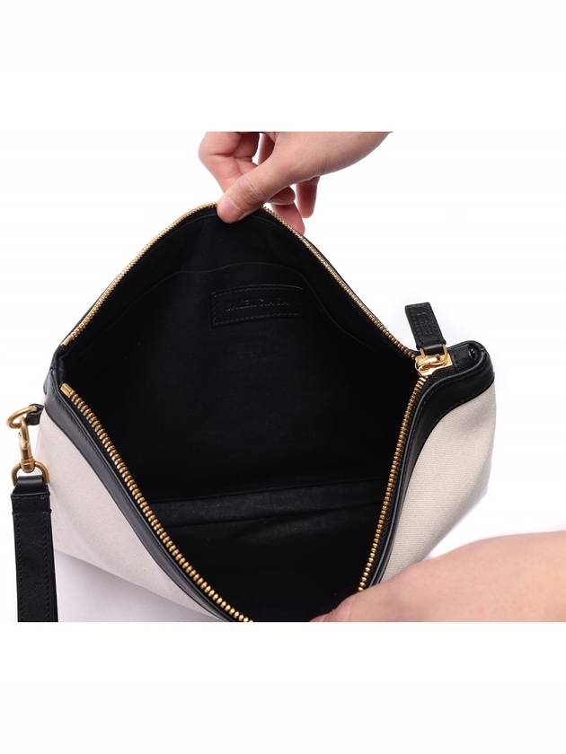Luxury Balenciaga Flat Jumbo Clutch Bag Ivory