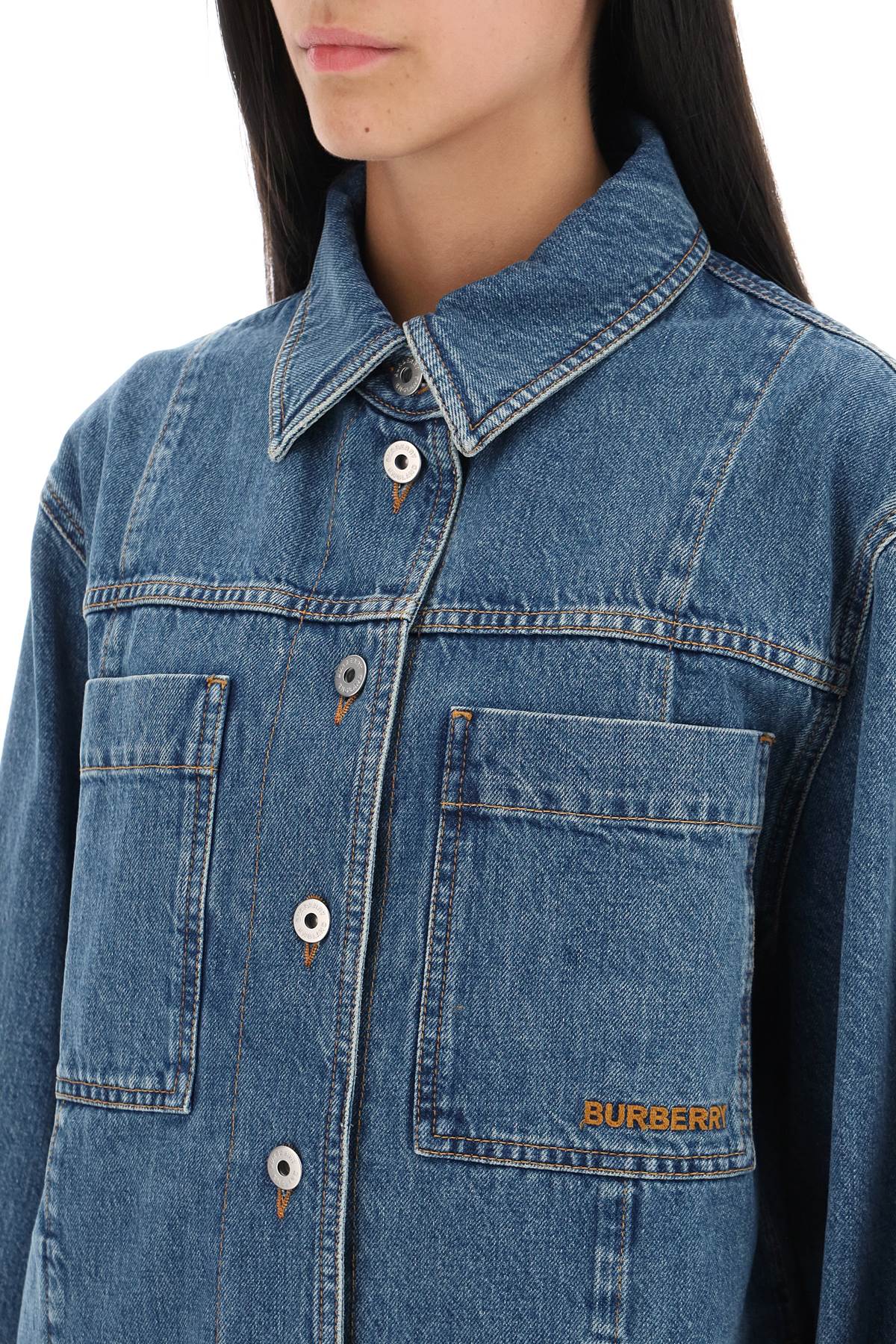 Burberry 'Bensen' Denim Overshirt Women