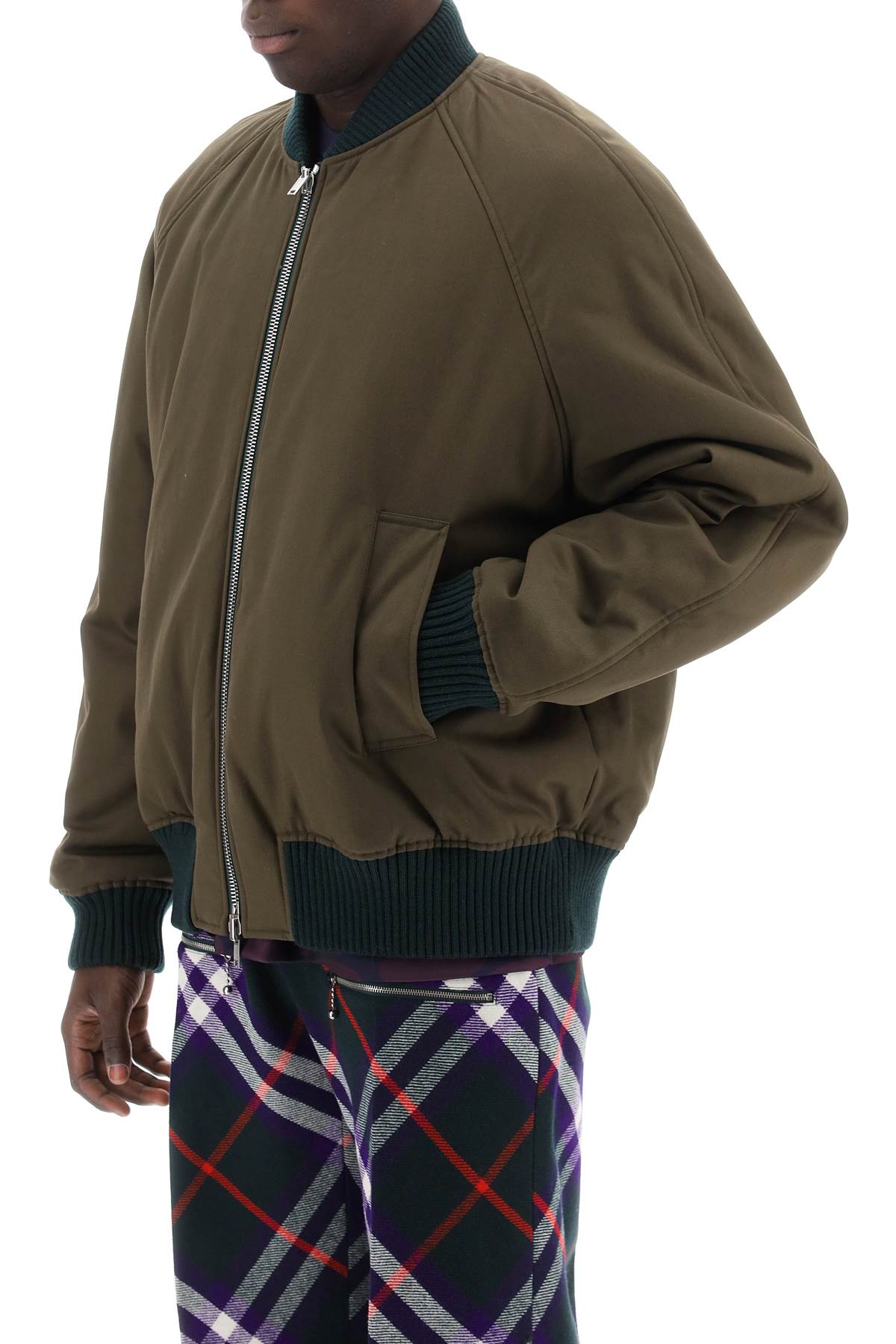 Burberry Check Reversible Bomber Jacket Men