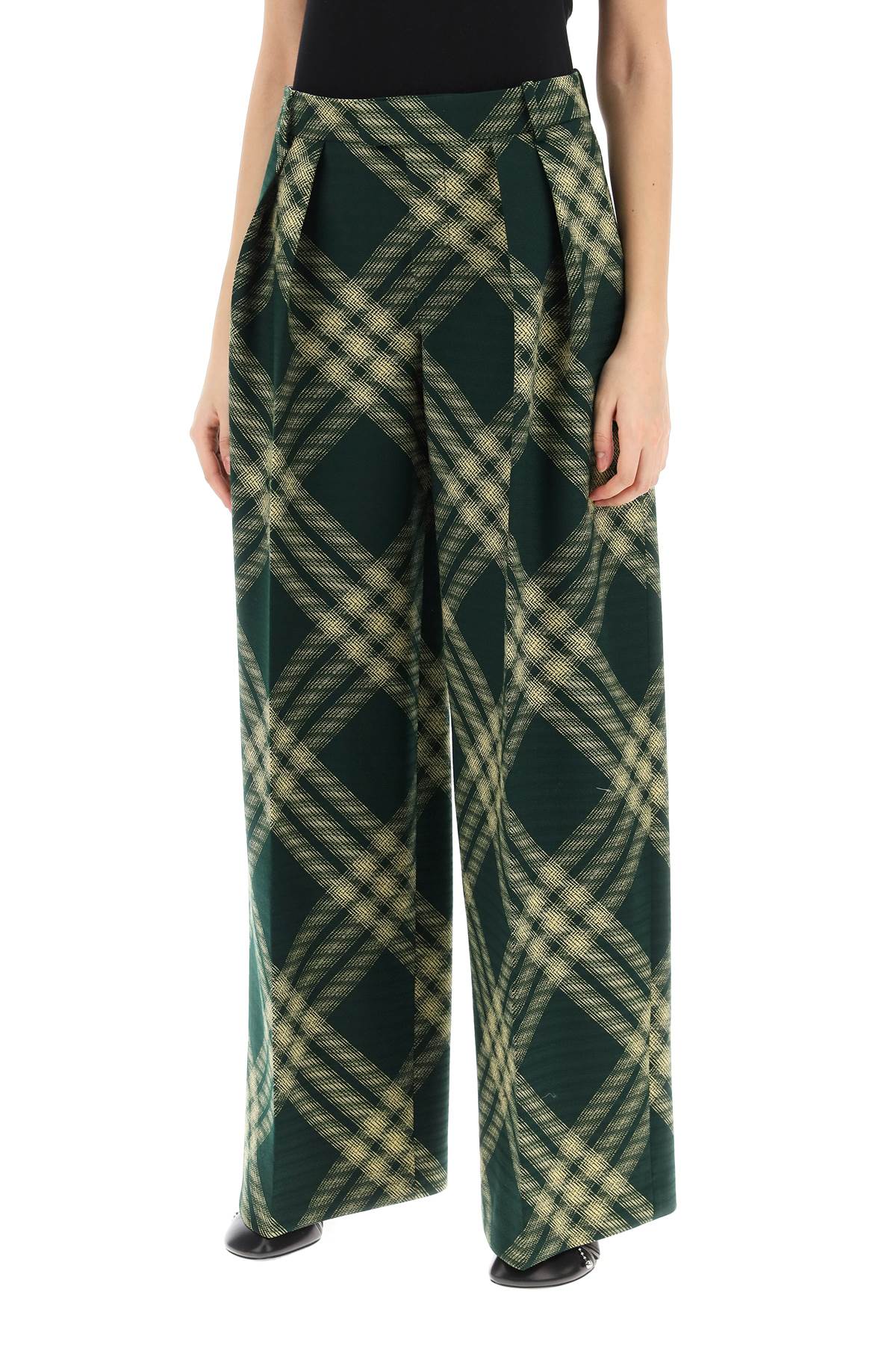 Burberry Check Palazzo Pants Women