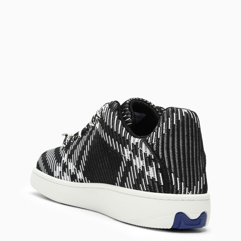 Burberry Black/White Check Pattern Box Sneaker Men
