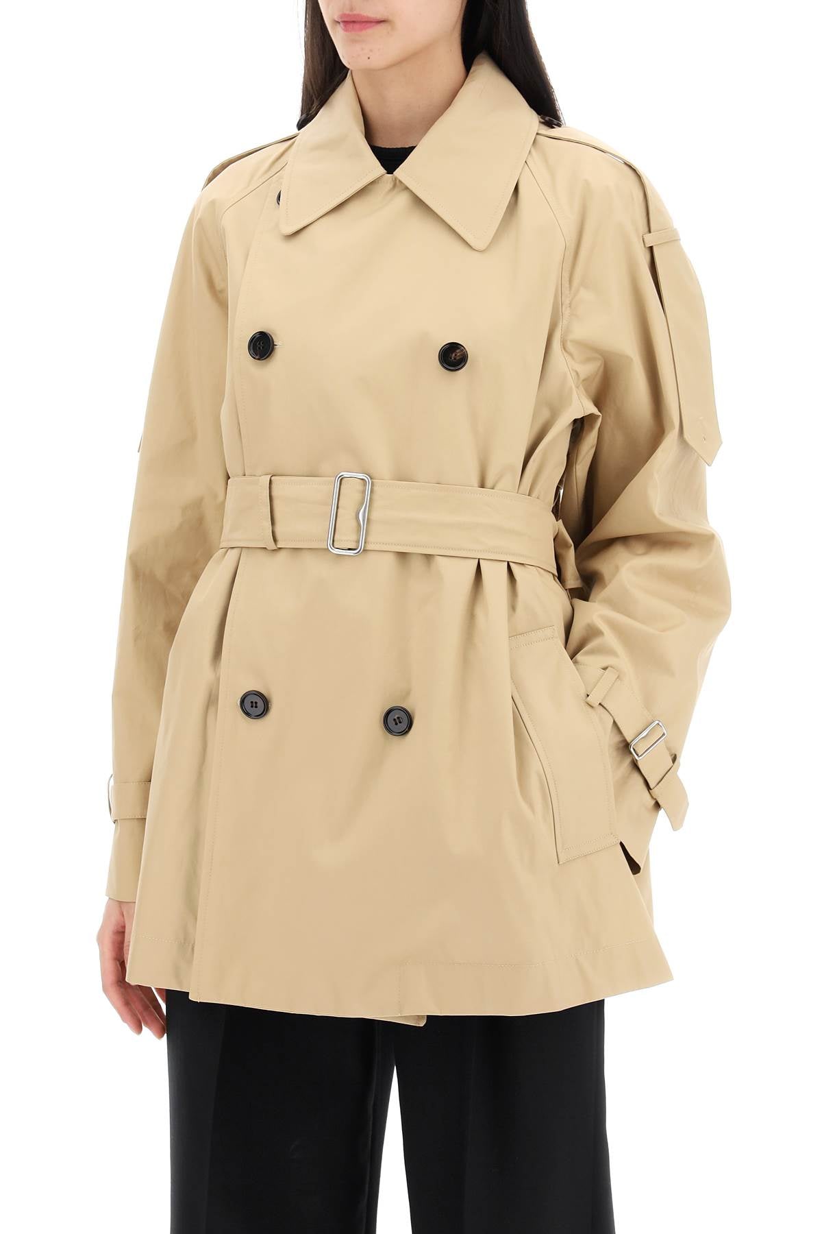Burberry Double-Breasted Midi Trench Coat Women