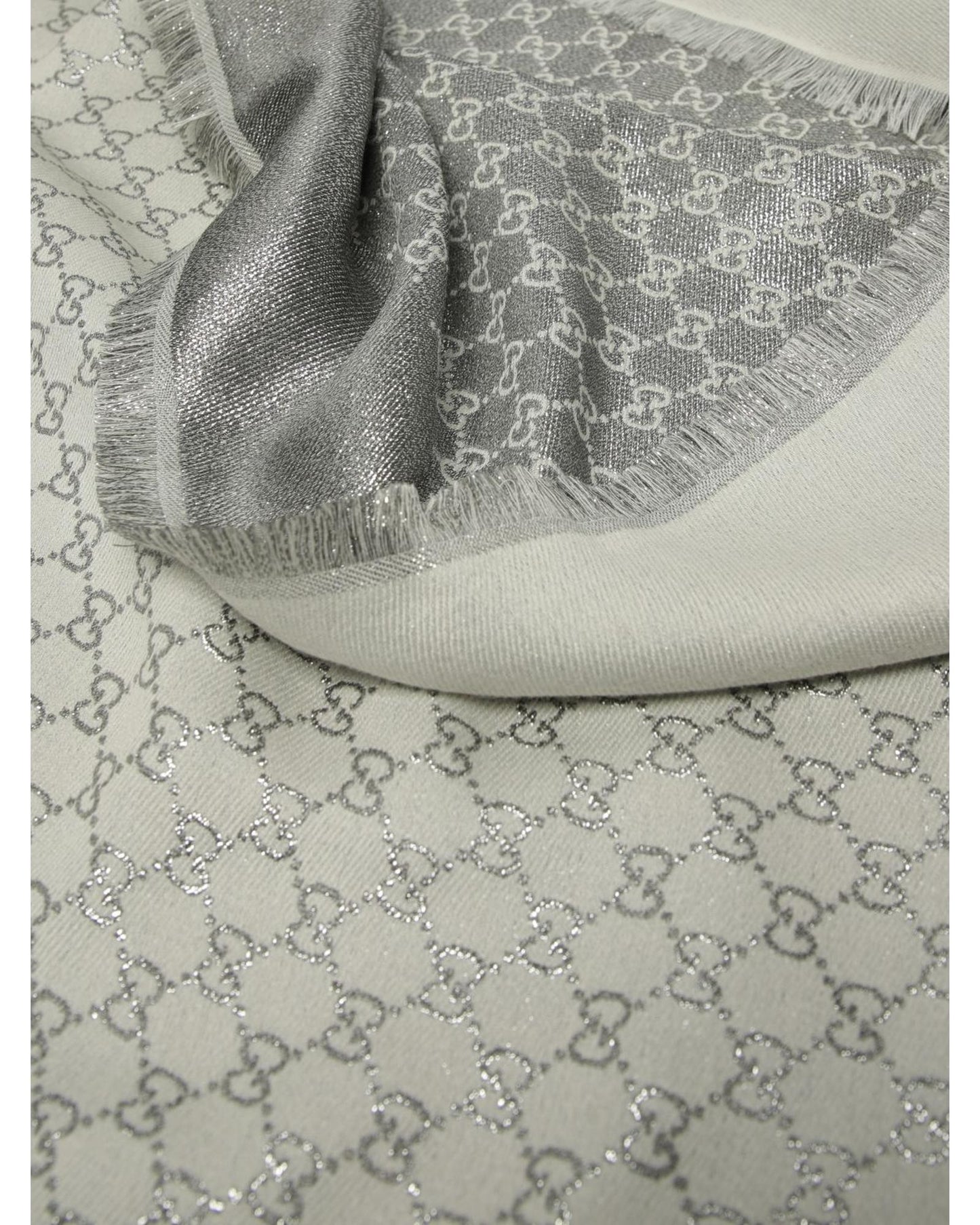 Gucci GG Pattern Scarf Women White Scarves