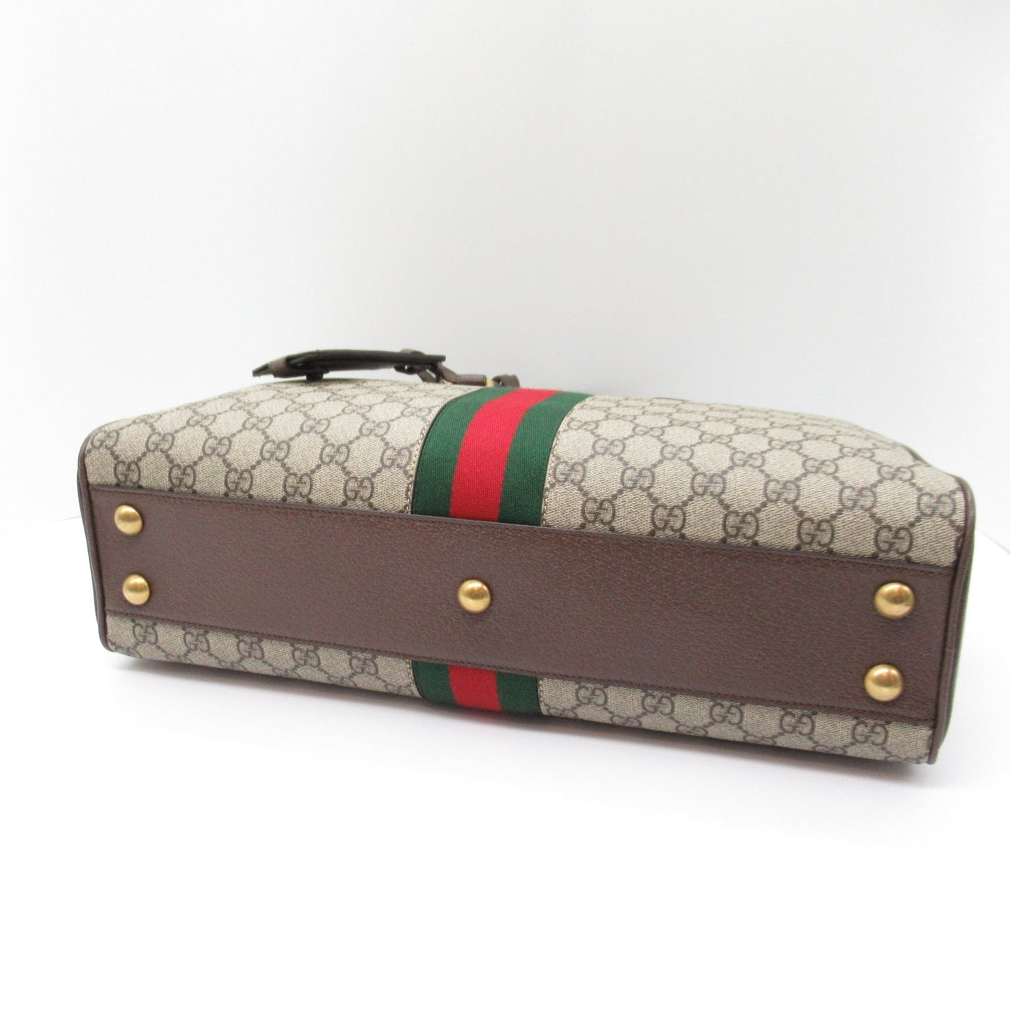 Gucci 2W Boston Bag GG Canvas Beige / Brown 723309