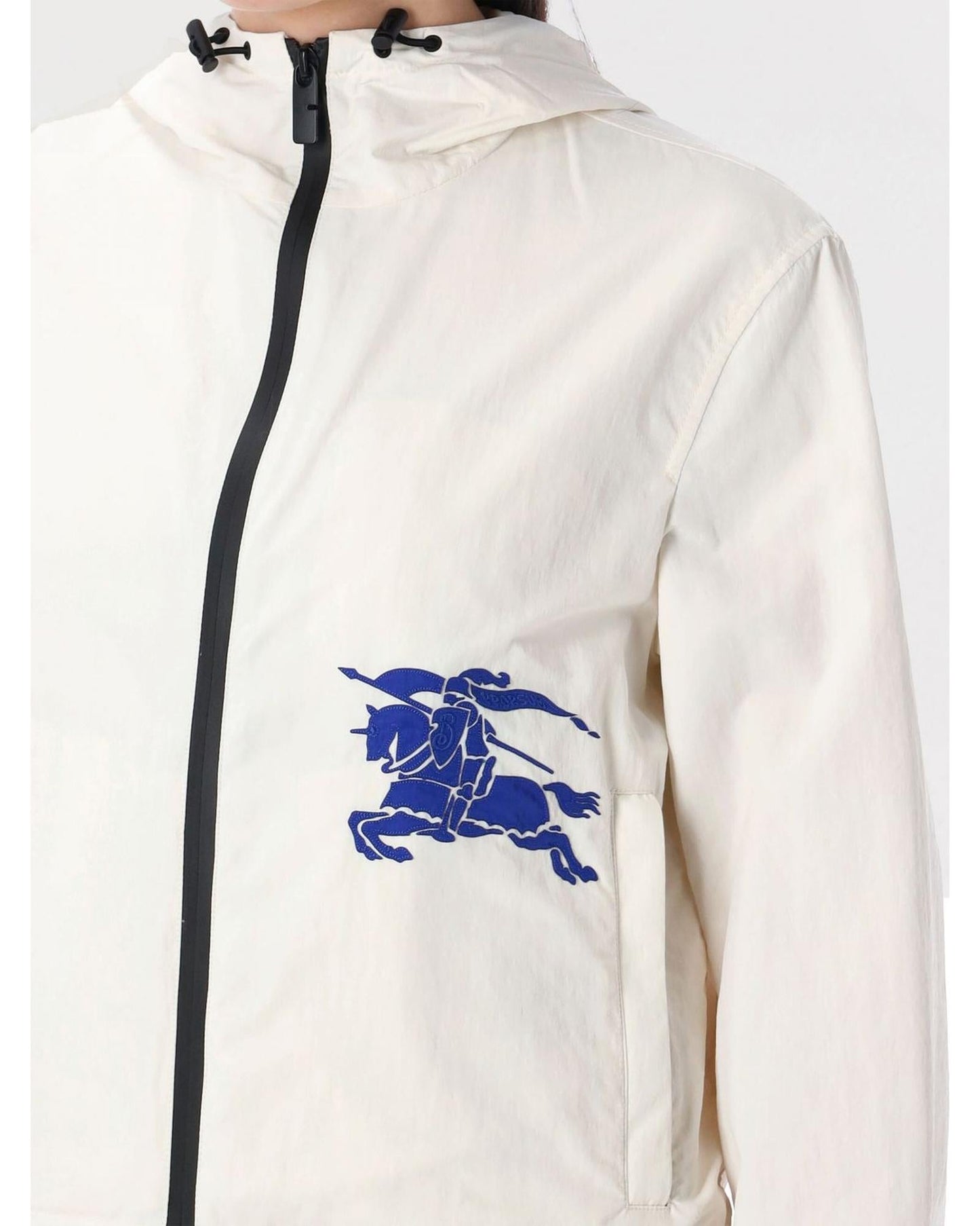 Burberry Lightweight Hooded Track Jacket Women White
