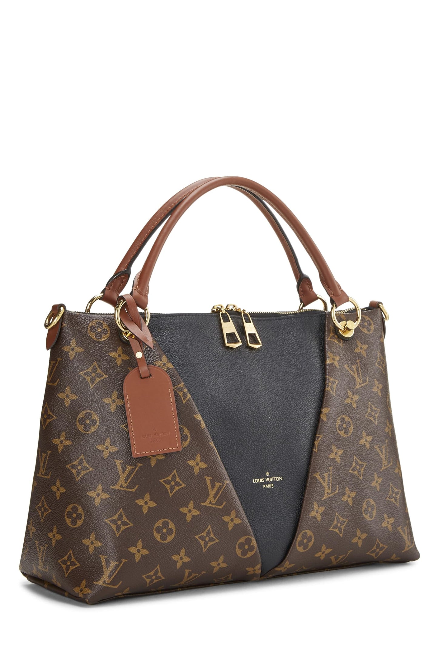 Louis Vuitton, Black Monogram Canvas V Tote BB, Black