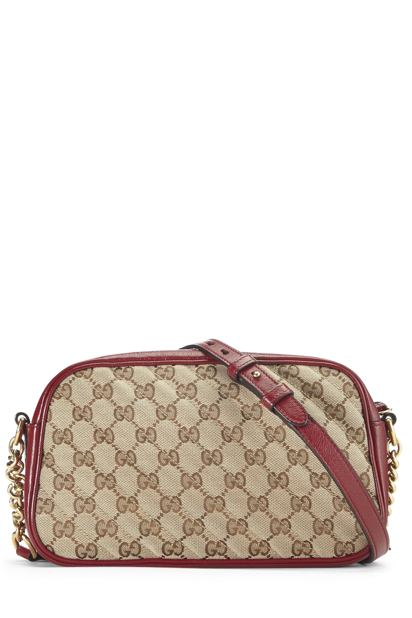 Gucci, Red Original GG Canvas Marmont Crossbody Small, Red