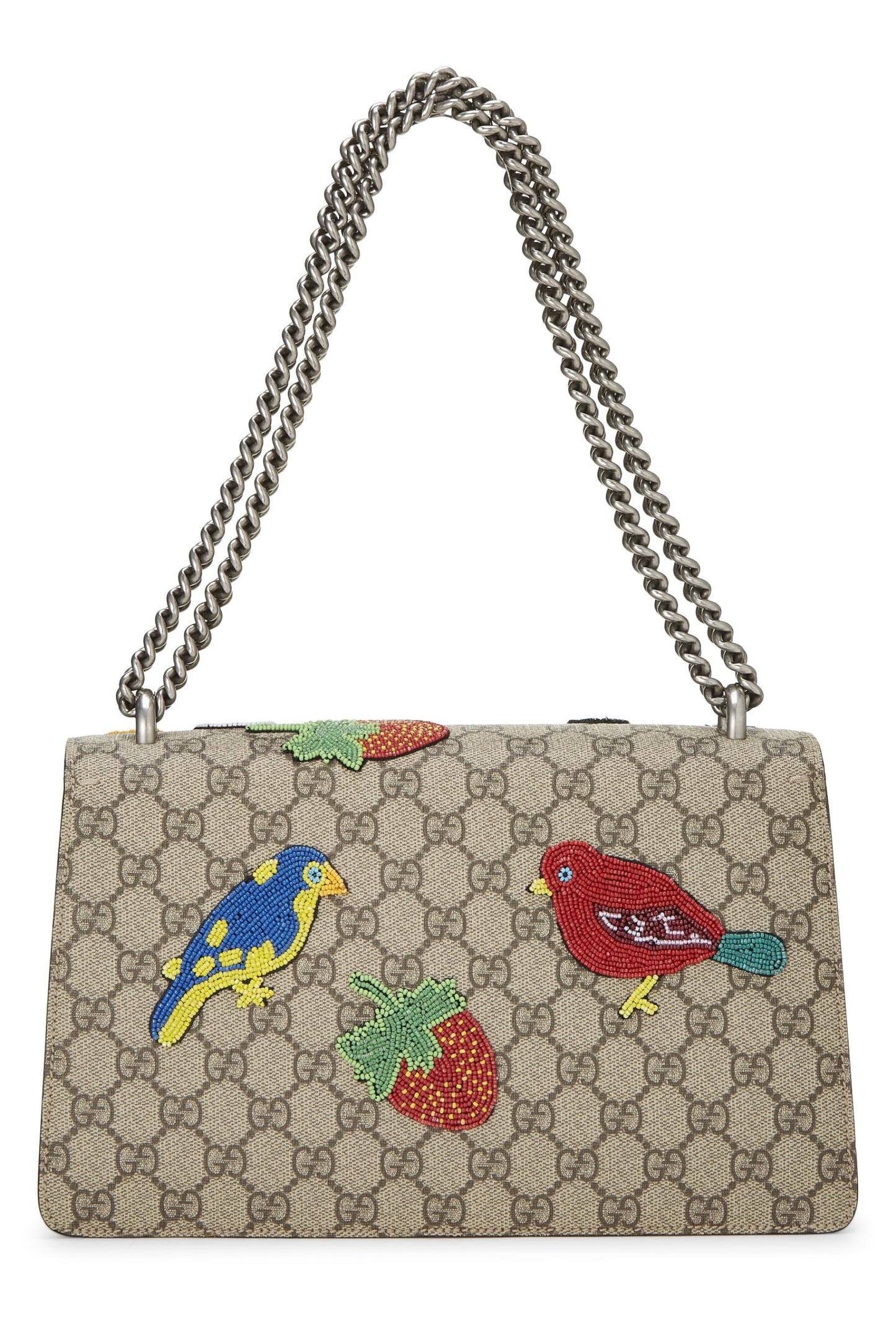 Gucci, Original GG Supreme Canvas Embellished Dionysus Shoulder Bag Small, Brown
