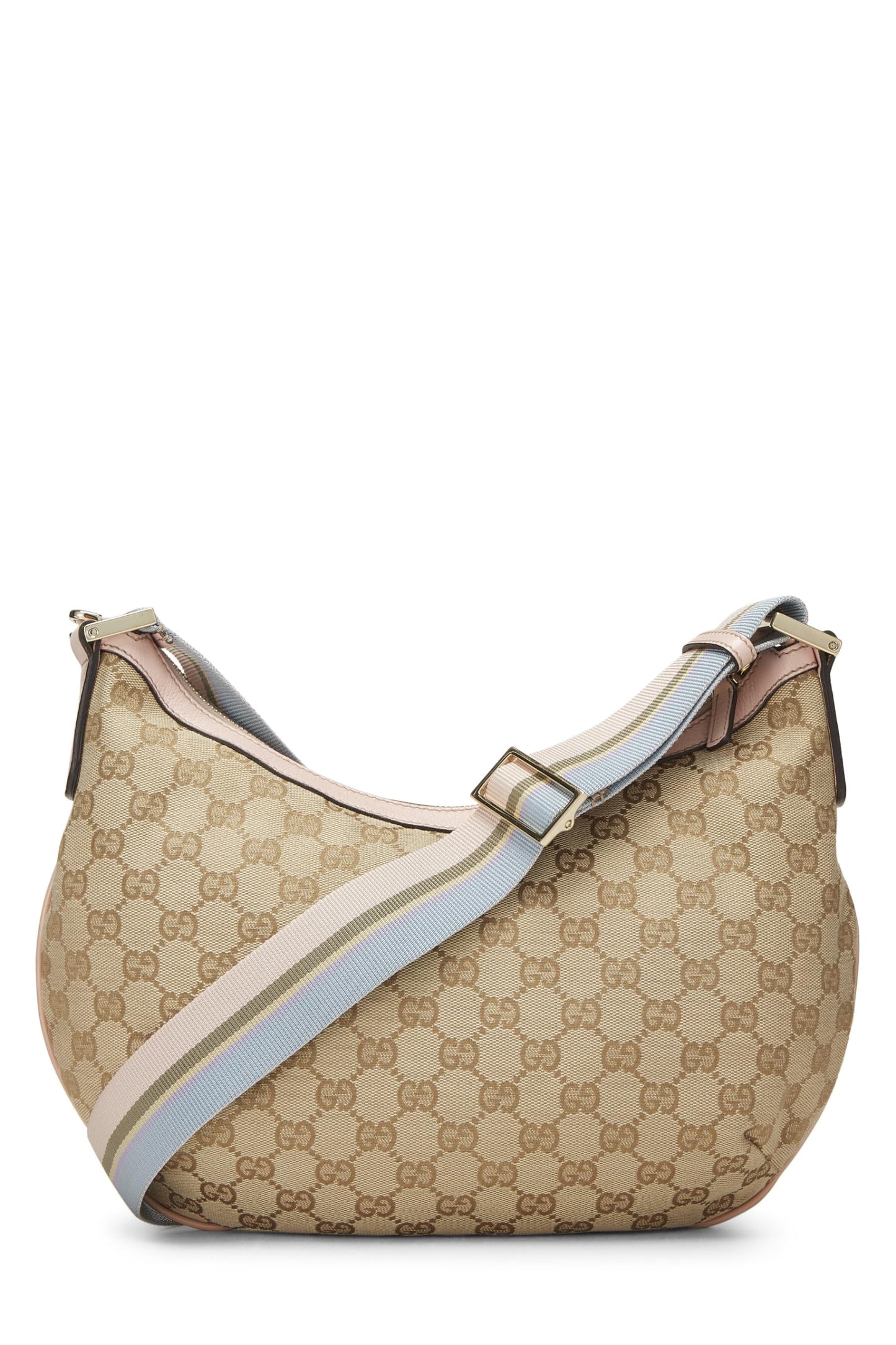 Gucci, Pink Original GG Canvas Web Messenger Large, Pink