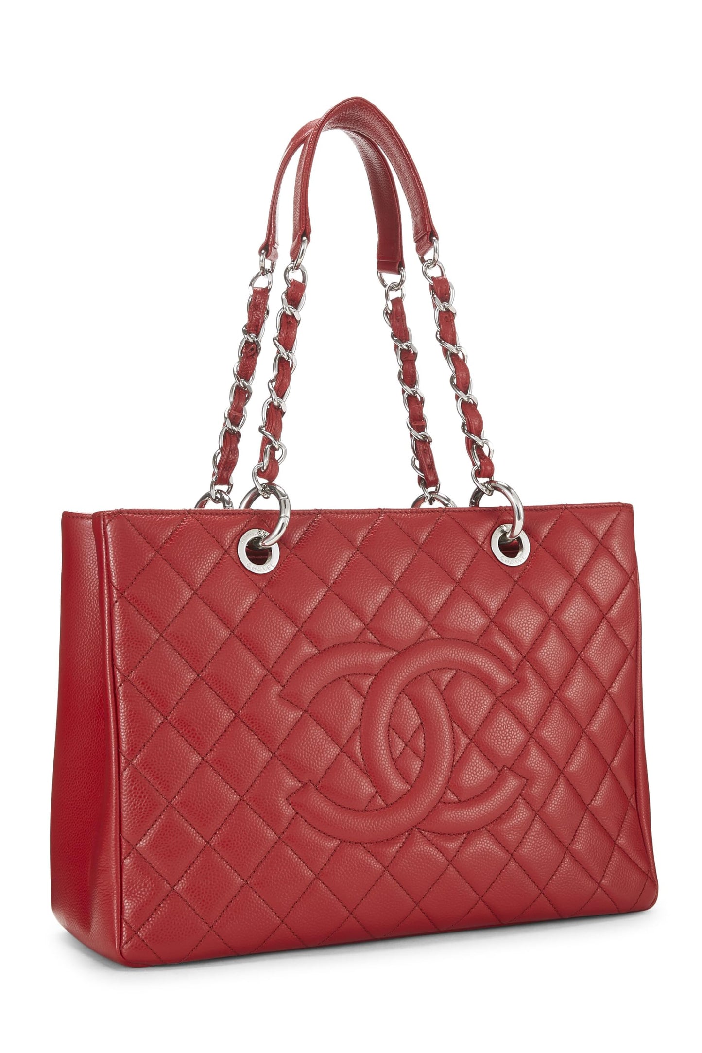 Chanel, Red Caviar Grand Shopping Tote (GST), Red