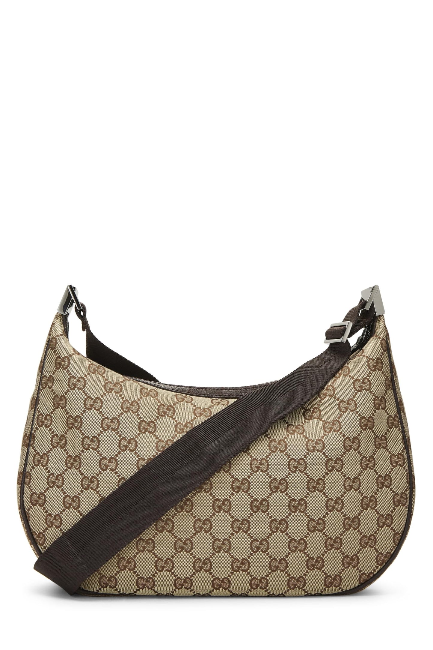 Gucci, Original GG Canvas Round Messenger, Brown