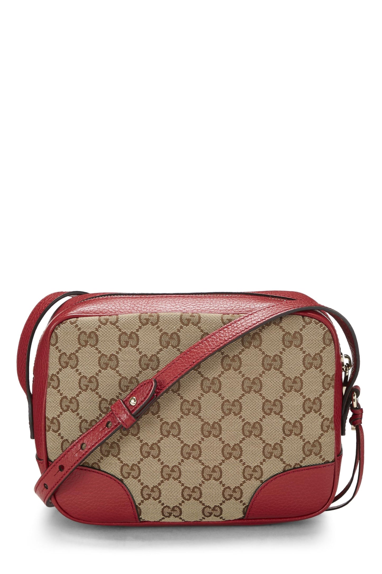 Gucci, Red Original GG Canvas Bree Crossbody, Red