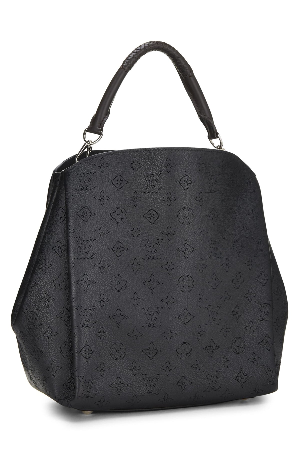 Louis Vuitton, Black Monogram Mahina Babylone PM NM, Black