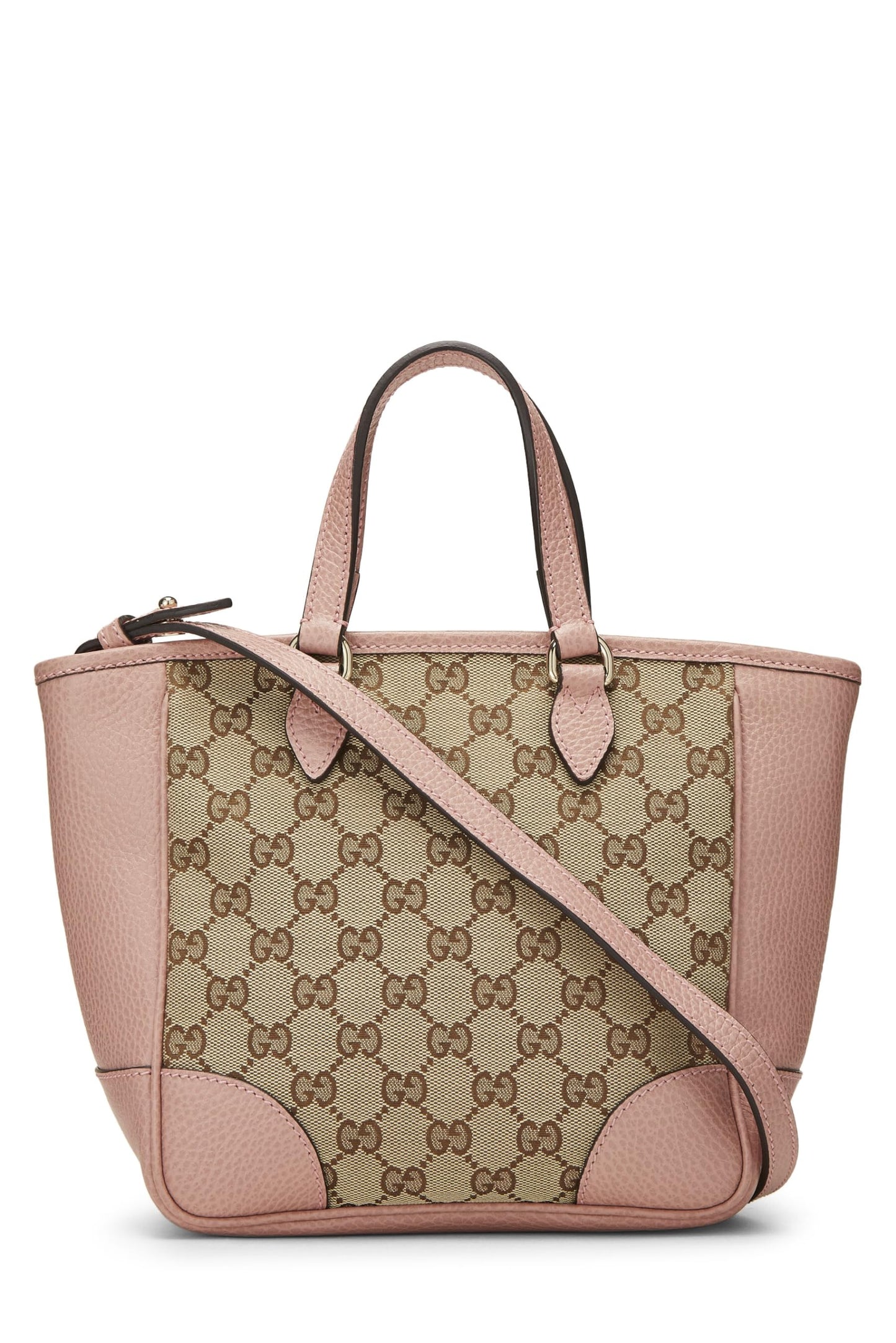 Gucci, Pink Original GG Canvas Bree Top Handle Tote Small, Pink