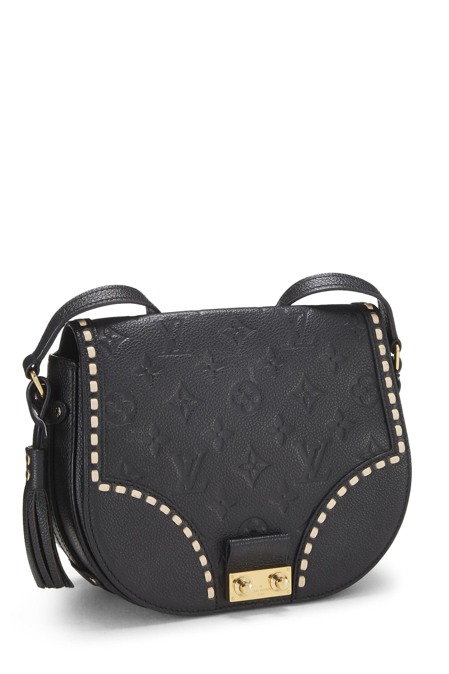 Louis Vuitton, Black Monogram Empreinte Junot Crossbody, Black