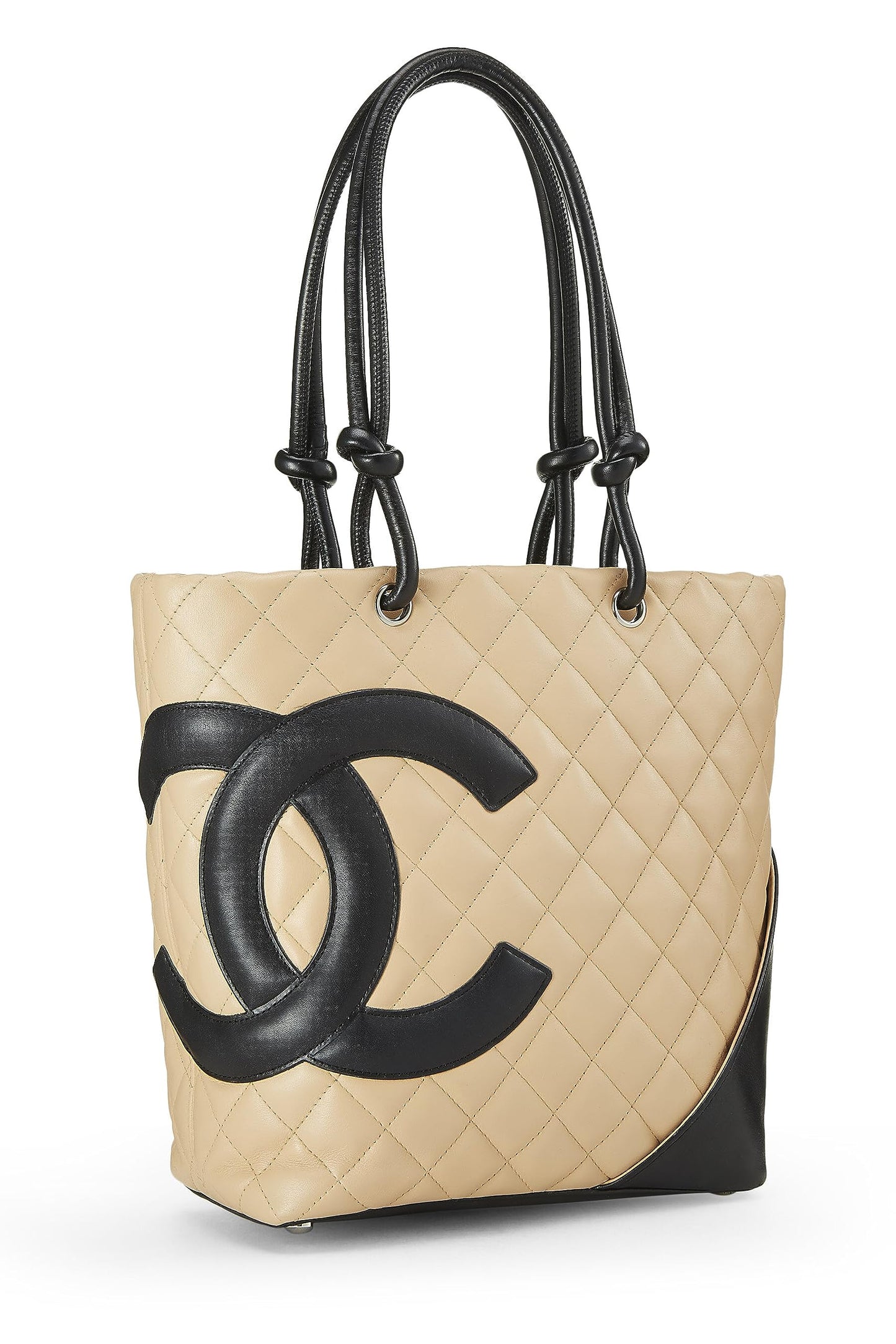 Chanel, Beige Quilted Calfskin Cambon Tote Small, Beige