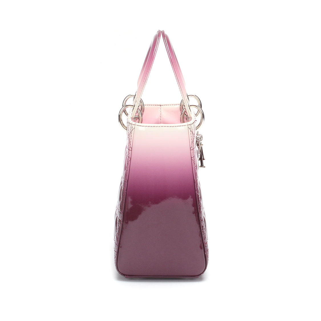 Lady Dior patent leather handbag