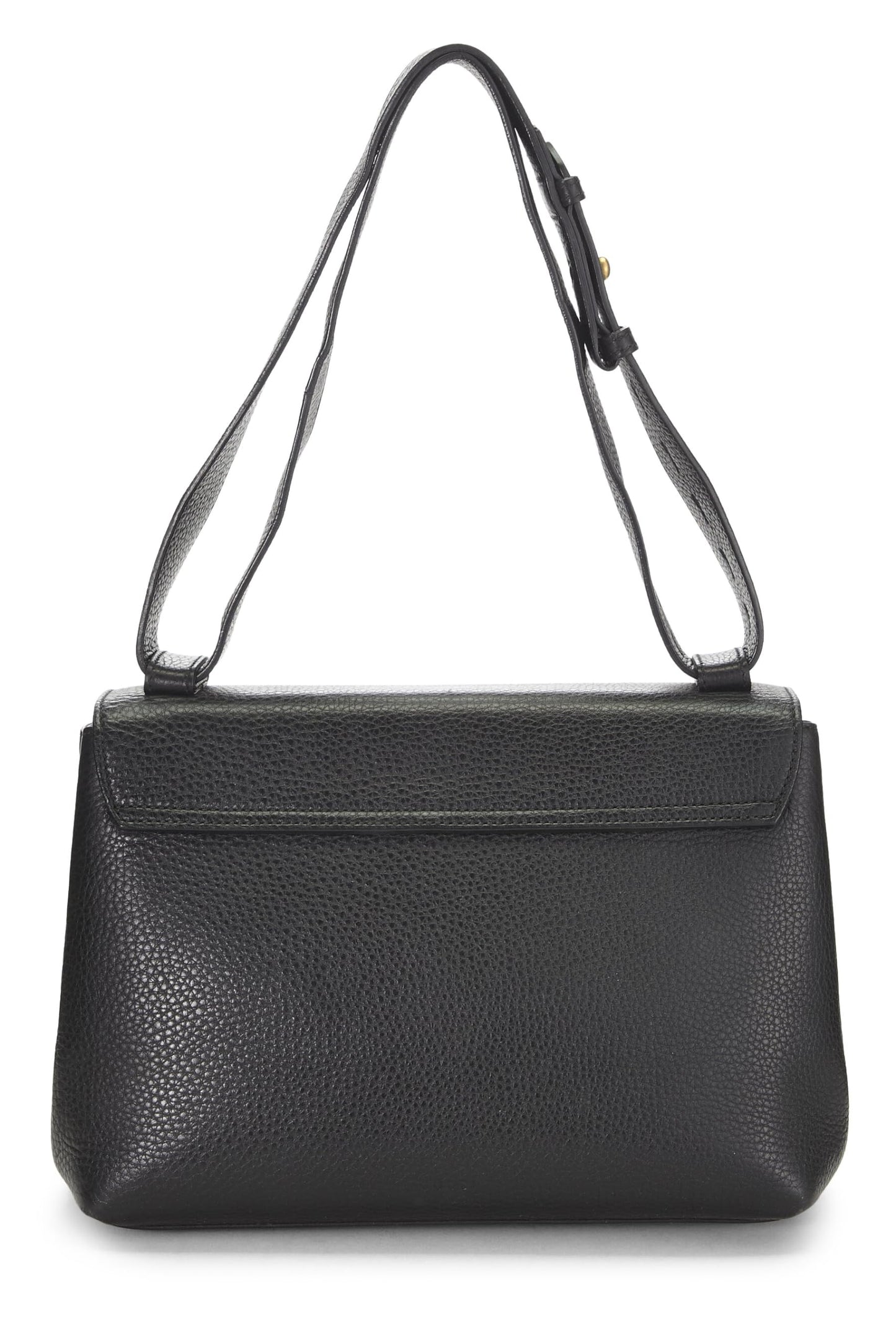 Gucci, Black Leather GG Marmont Shoulder Bag, Black