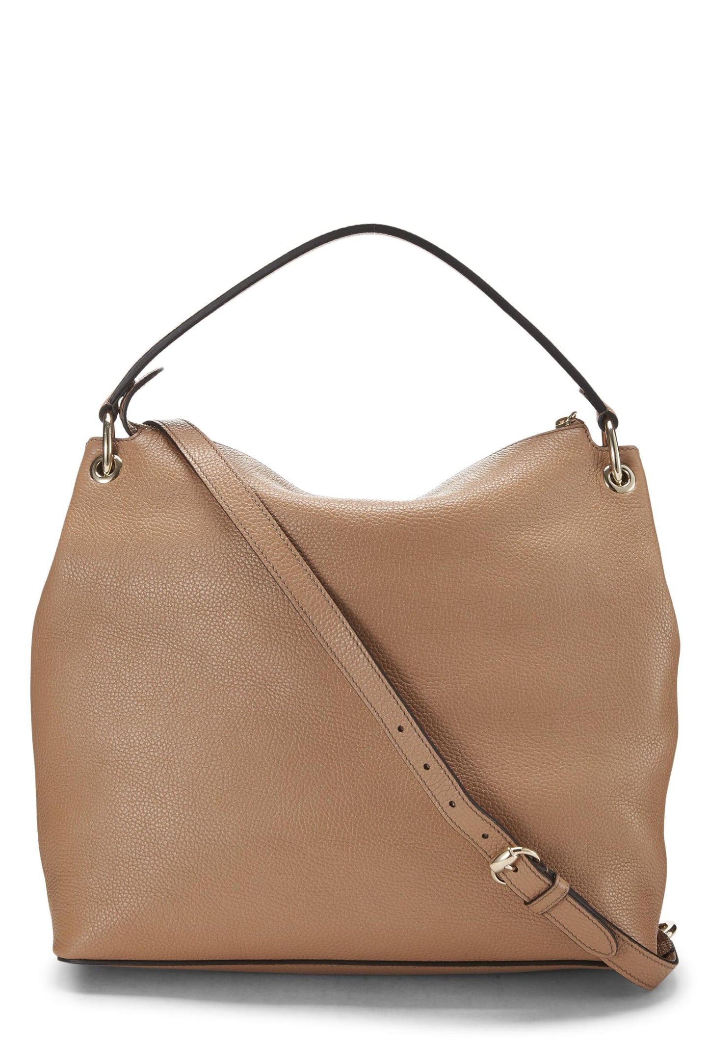 Gucci, Brown Leather Convertible Soho Hobo Large, Brown