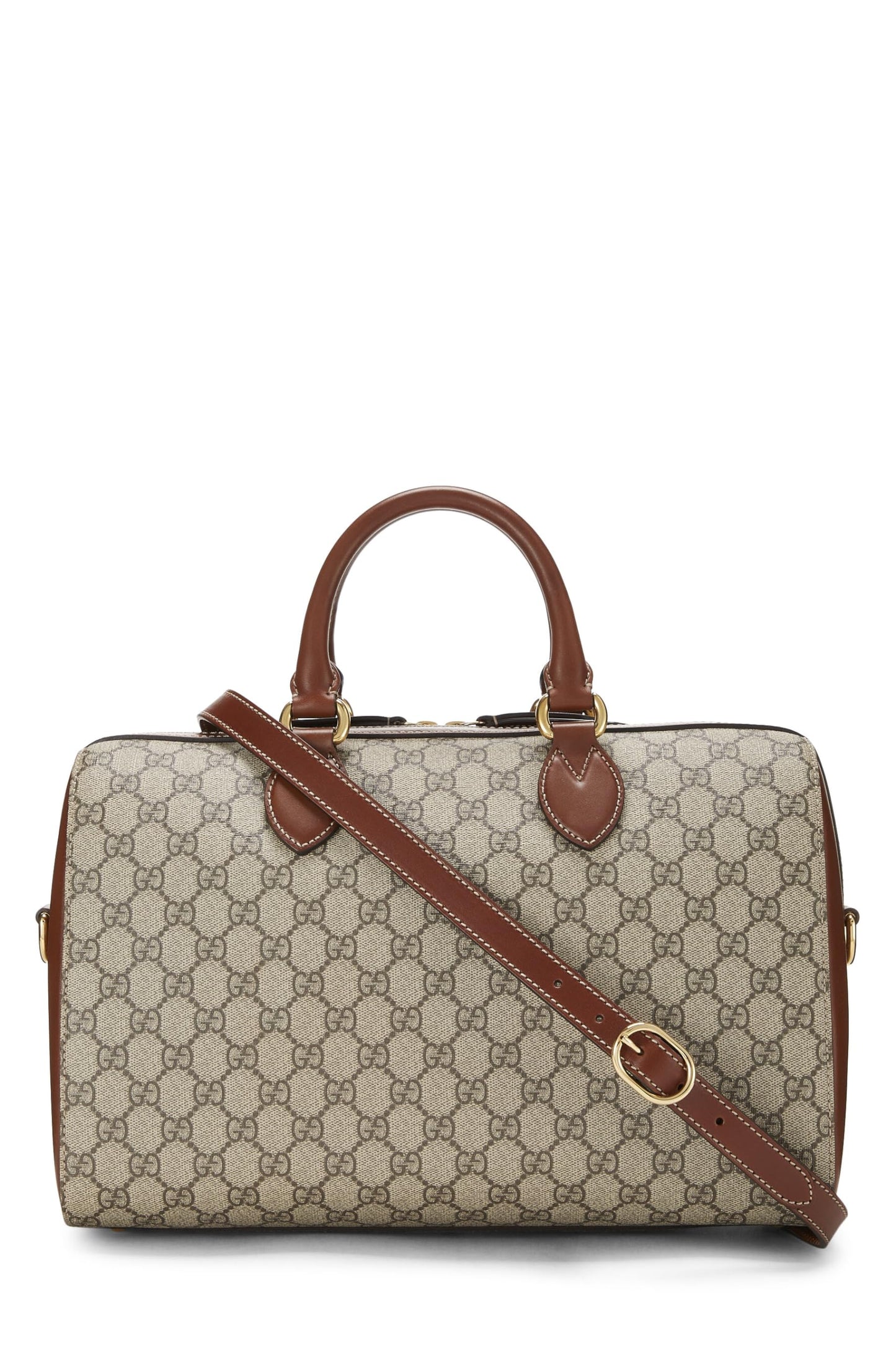 Gucci, Original GG Supreme Canvas Boston Handbag, Brown