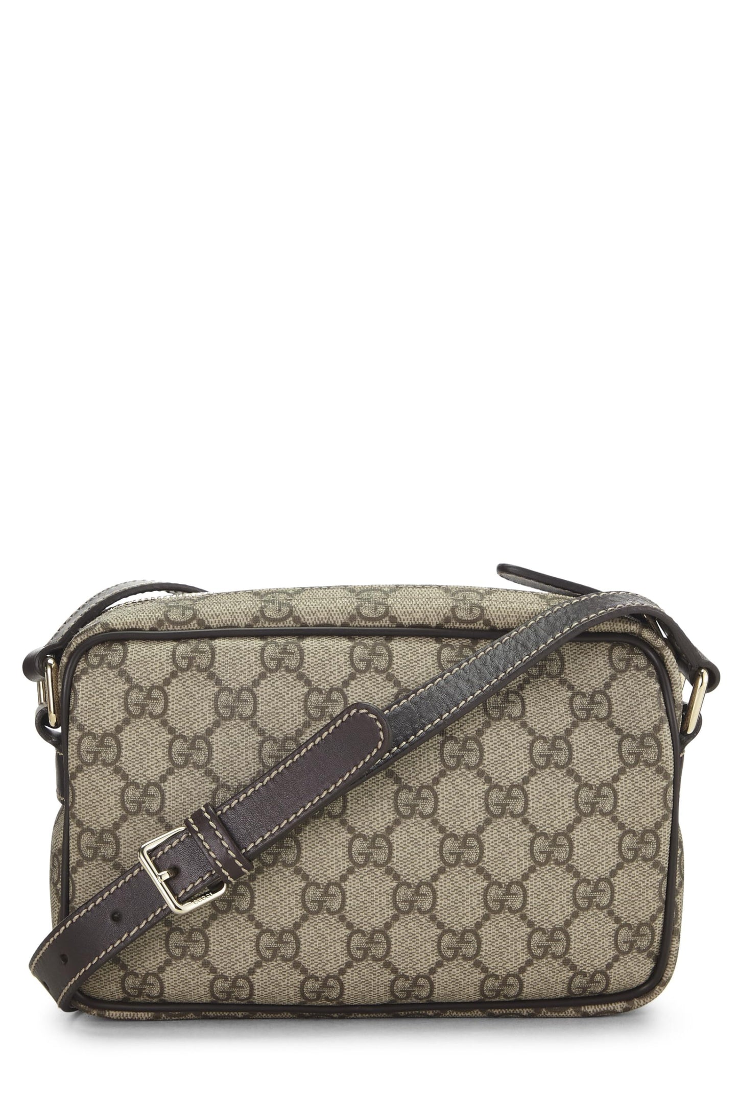 Gucci, Brown GG Supreme Canvas Camera Bag, Brown