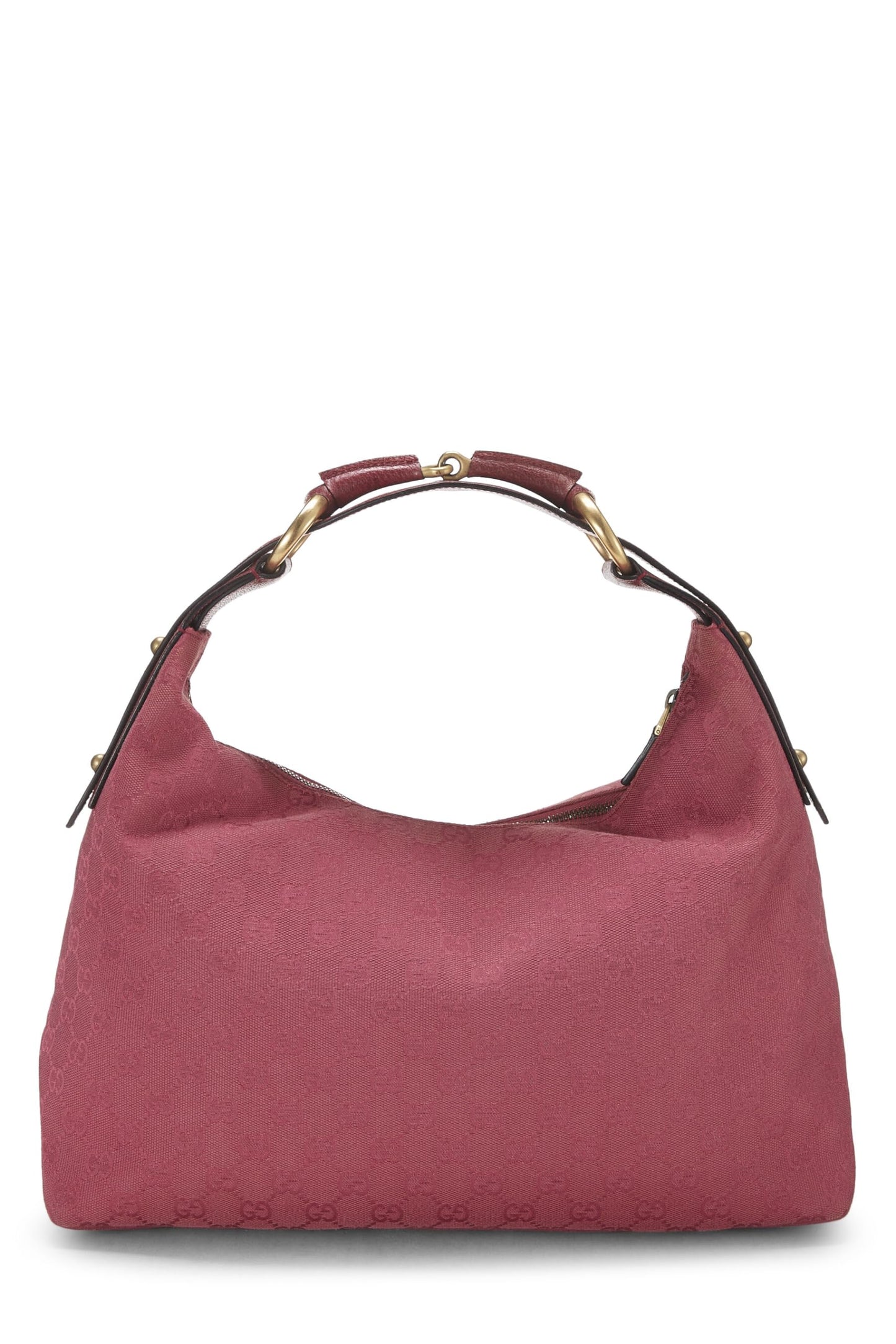 Gucci, Pink Original GG Canvas Horsebit Hobo, Pink