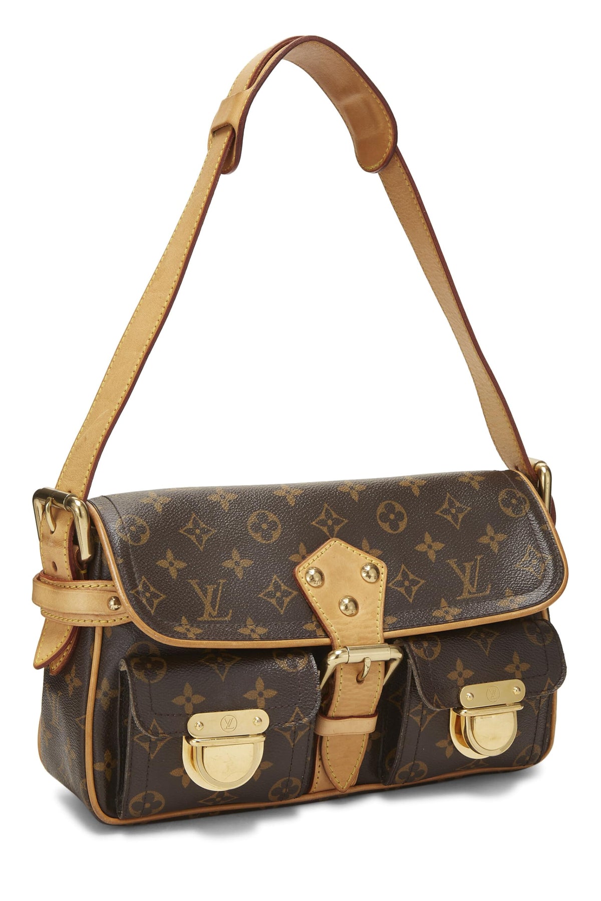 Louis Vuitton, Monogram Canvas Hudson PM, Brown
