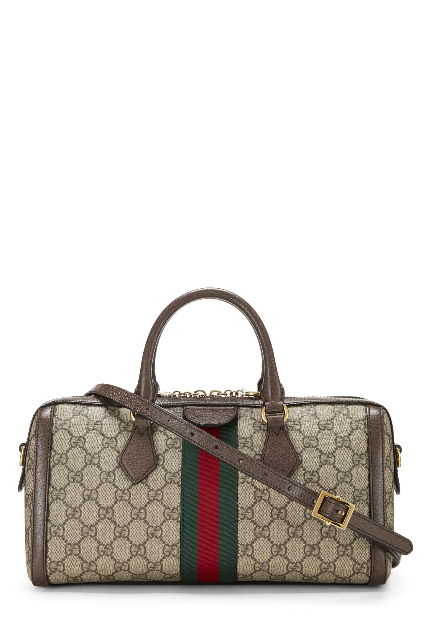 Gucci, Original GG Supreme Ophidia Handle Bag Medium, Brown