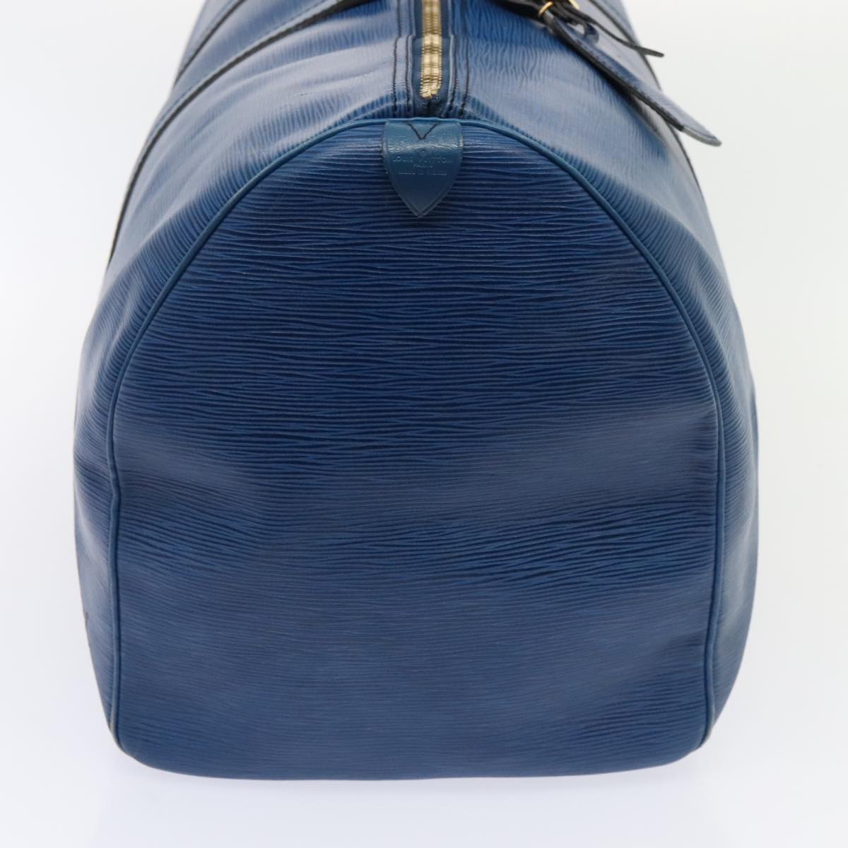 LOUIS VUITTON Epi Keepall 55 Boston Bag Vintage Blue M42955 LV Auth 82152