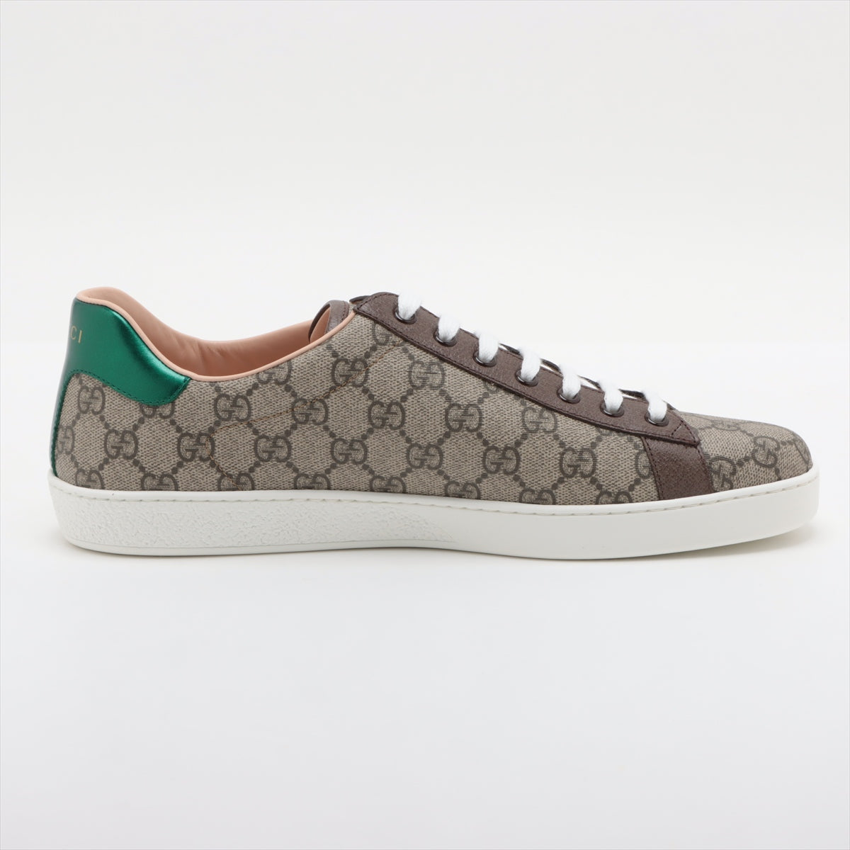 Gucci Ace Canvas Sneaker 10 Men Brown GG Supreme BOUTIQUE 623236 Box