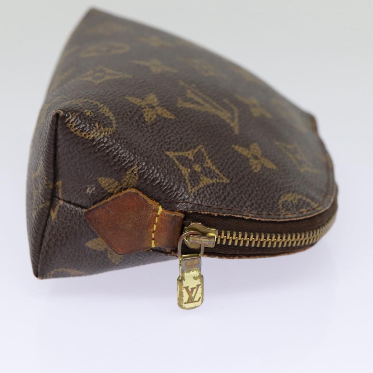 LOUIS VUITTON Monogram Pochette Cosmetic PM Cosmetic Pouch M47515 LV Auth 85663