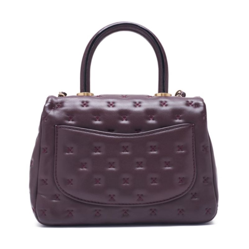 CHANEL Cross Stitch Coco Handle 2WAY Handbag Bordeaux Handbag Shoulder Bag Ladies Handbag Hybrid 【 Ship】 Ladies Shoulder Bag Ladies Online
