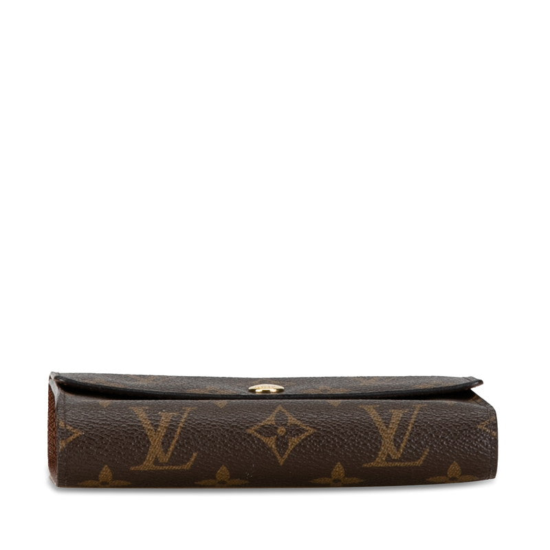 Louis Vuitton Monogram Portefolio Alexandra Three Fold Wallet M60047 Brown PVC Louis Vuitton