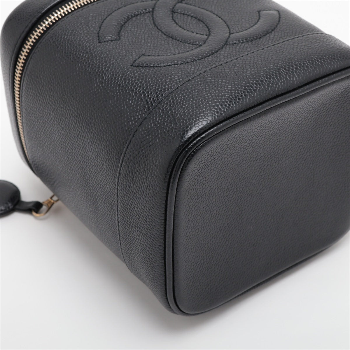 Chanel Coco Caviar S Vanity Bag Black G 7th