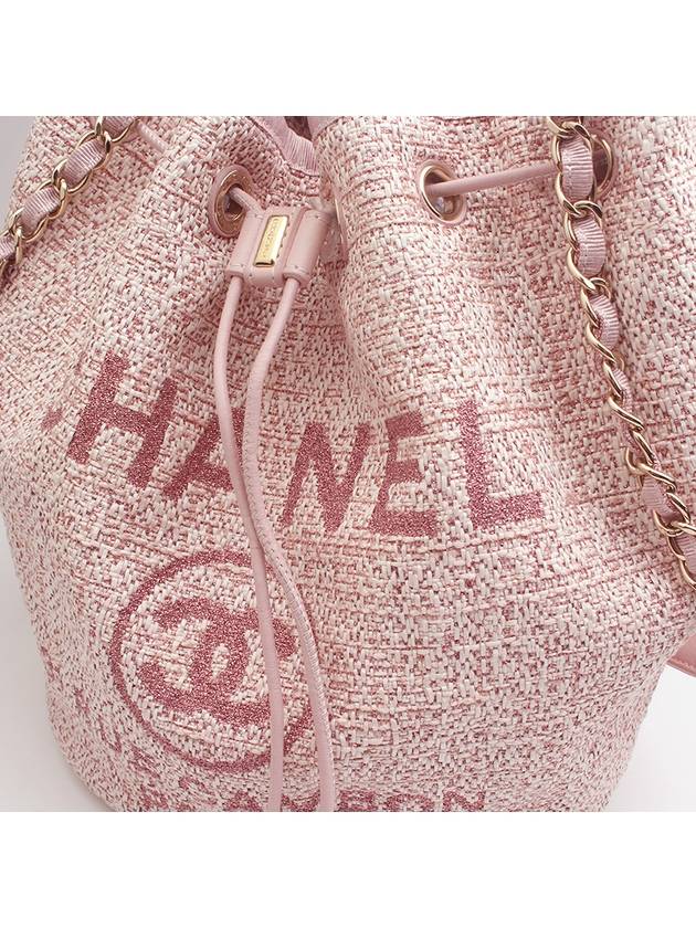 Pink Deauville Bucket Shoulder Bag No 26 Chanel