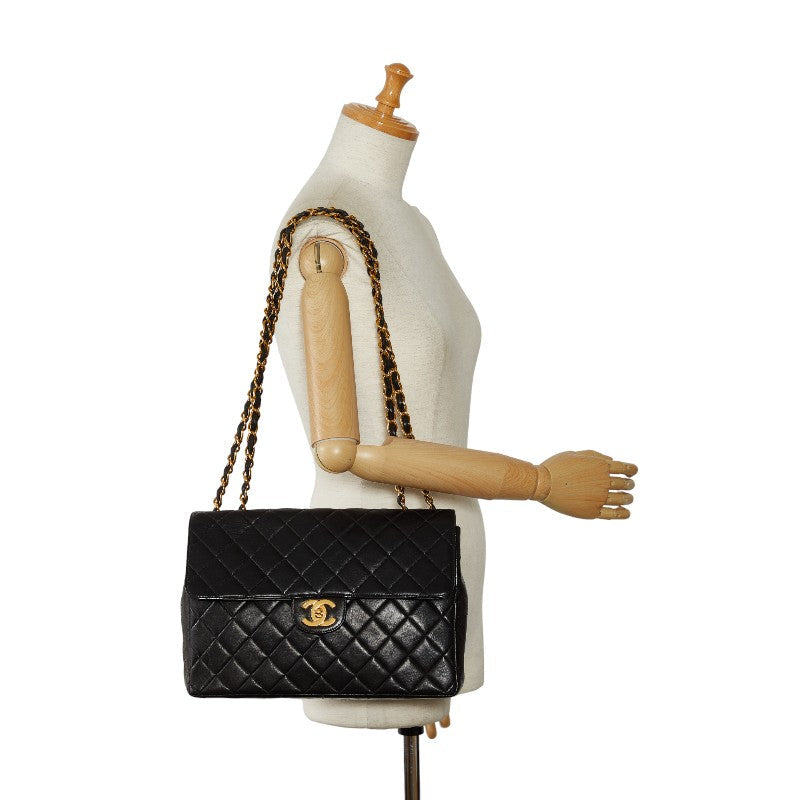Chanel Matrases Chain Coke Chain Shoulder Bag Black G Leather Chanel