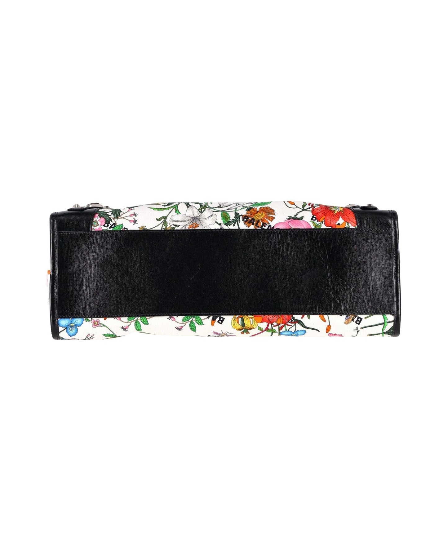Gucci x Luxury Balenciaga The Hacker Project Floral Neo Classic Bag Medium in White Floral Canvas
