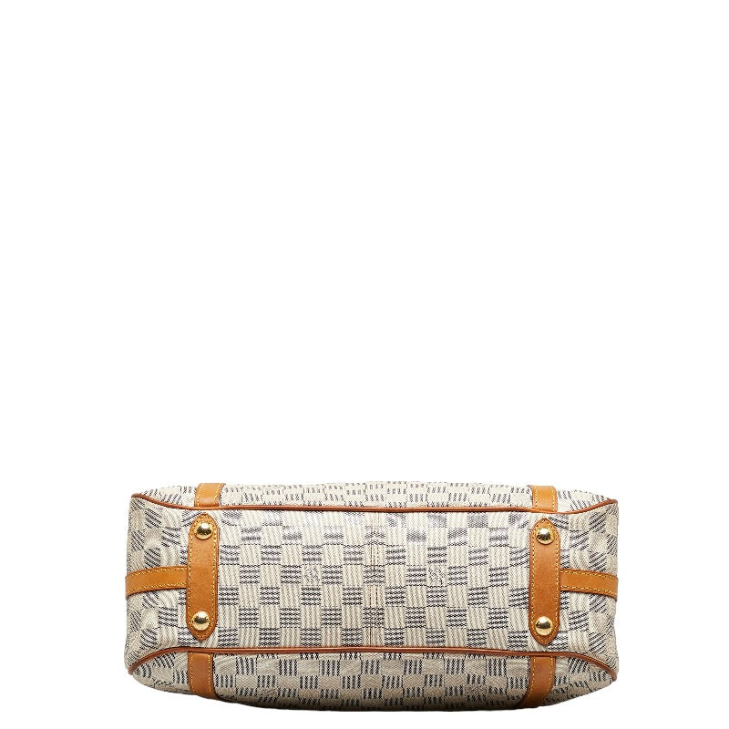 LOUIS VUITTON Louis Vuitton Damière Azur N42220 Handbag PVC/Laser White Vintage