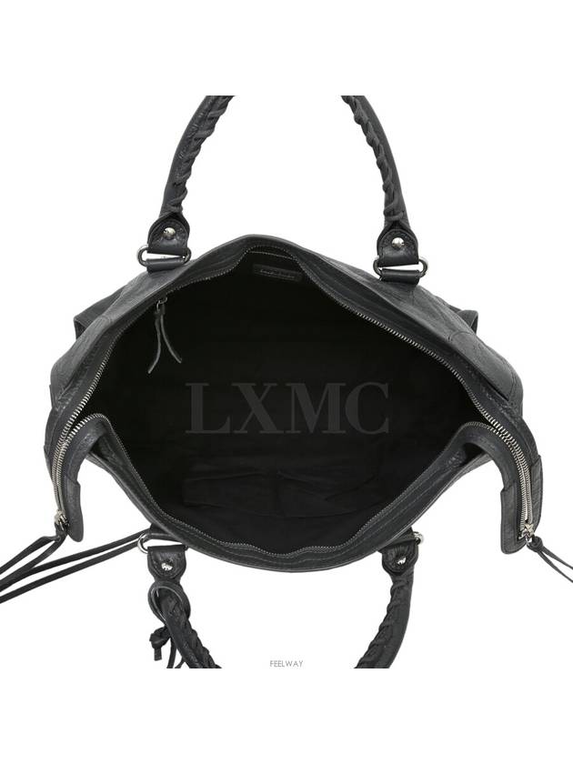 Luxury Balenciaga City motor bag gray 505550 cross