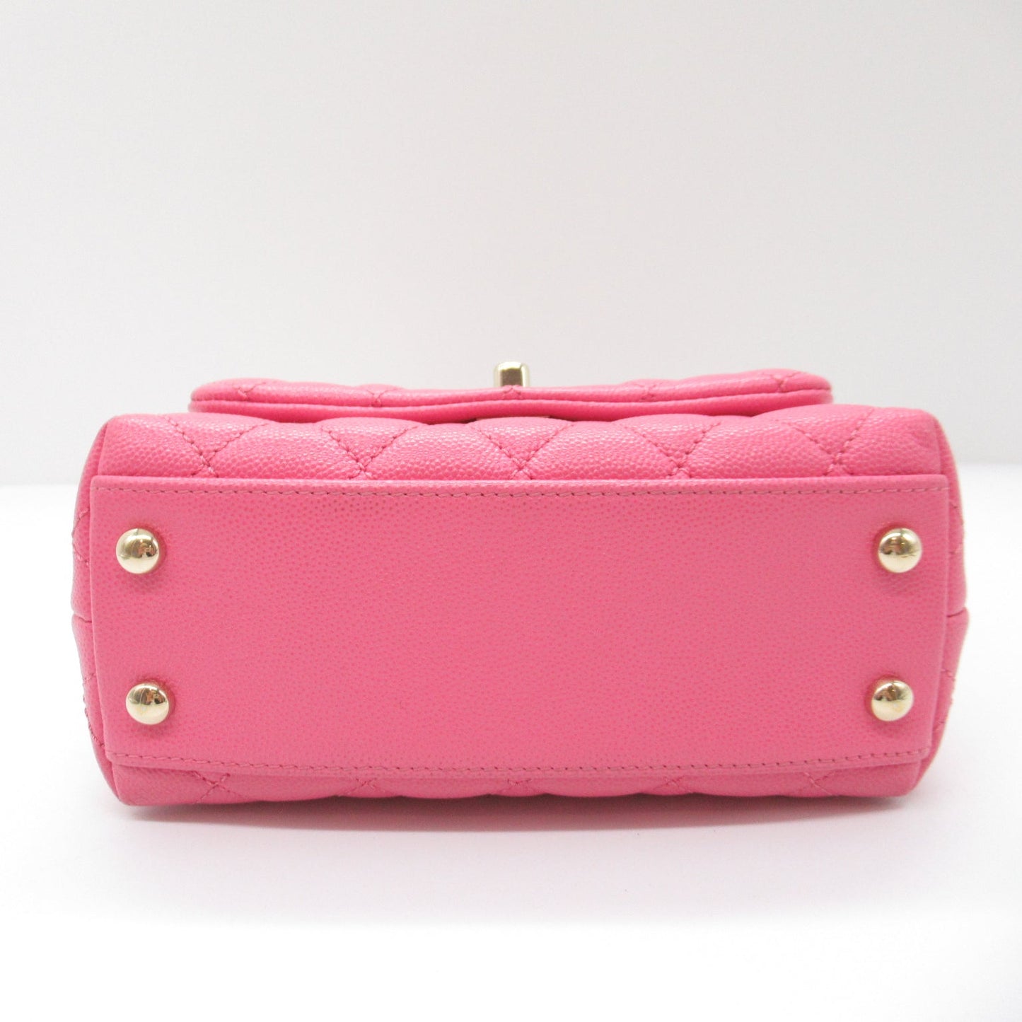 Chanel Coco Handle Matrasse 2w Shoulder Bag 2way Shoulder Bag Caviar S (Greenhead) Pink AS2215